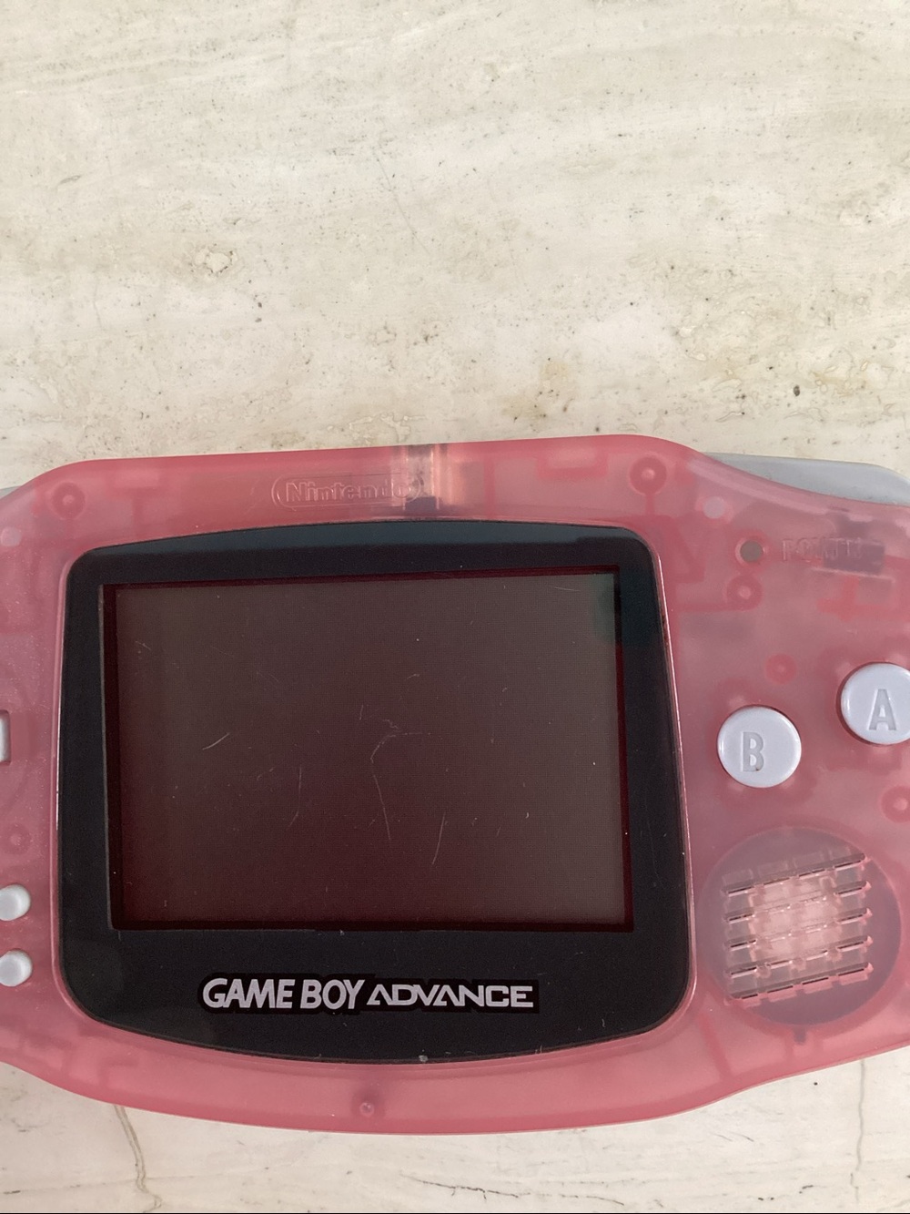 Nintendo Gameboy Advance Console Clear Pink Fuchsia Game Boy GBA AGB-001 - Picture 6 of 16